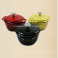 6PCS esmalte ferro fundido Cookware definido para cozinha